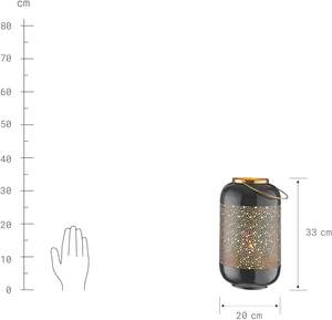 Top Home Decor Lanterne En Métal En Acier Inoxydable À La Main Noir Or Poudre Enduit Émail Bougeoirs Pots Intérieur De Noël - Product Image 4