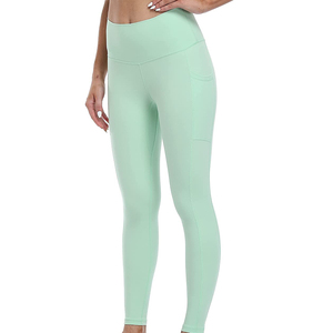 Leggings de Yoga para Mujer con Cintura Ajustable, Diseño Sólido con Elasticidad en Cuatro Direcciones, Diseños Totalmente Personalizables, Pantalones de Cintura Elástica Transpirables de Alta Calidad - Product Image 5