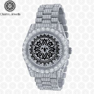 Reloj de Lujo Charm_Jewells de Acero Inoxidable, Esfera Redonda de 38 mm con Incrustaciones de Diamantes, Cuarzo Analógico, Correa de Moda para Mujer de 18 mm - Product Image 3