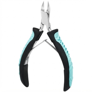 Coupe-ongles en acier inoxydable personnalisé avec poignées ergonomiques noires et mâchoires de coupe renforcées - Product Image 1