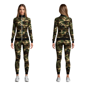 Survêtement de sport pour femmes à imprimé camouflage numérique - Product Image 2