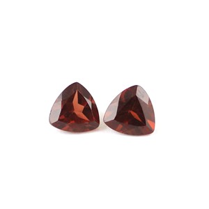 Pierre précieuse naturelle grenat du Mozambique, taille trilobée, calibrée, rouge, pour la fabrication de bijoux, pierres précieuses artisanales - Product Image 4