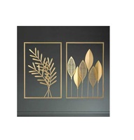 Sculpture murale en métal moderne, finition premium, peinte à la poudre, faite à la main, pour une décoration intérieure élégante