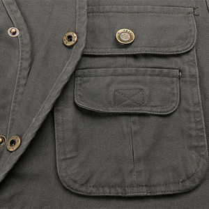 Nouveau design, gilet de chasse d'hiver respirant à manches longues pour homme, en coton et polyester, en promotion - Product Image 6