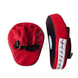 Almohadillas de boxeo curvas al por mayor para entrenamiento, manoplas de boxeo, almohadillas de enfoque, manoplas con logo personalizado, almohadillas de palma de cuero PU para patadas - Product Image 2