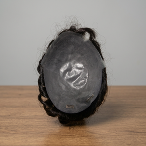 Peluca de Hombre Personalizada THB 2026-01, con Base de PU y Encaje, Cabello Remy Indio, 40-80g, 38mm, Ondulado Profundo, 100% Densidad, Liso - Product Image 4