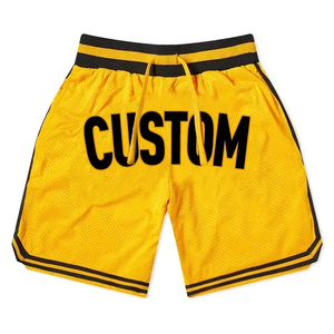 Shorts de basketball personnalisés 100% polyester mesh, taille élastique, antibactériens, respirants, séchage rapide, anti-UV, logo imprimé personnalisé - Product Image 6