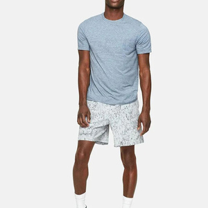 T-shirt ajusté pour homme en coton lavé respirant, écologique, de qualité supérieure, avec logo frontal, coupe classique, 180g, design personnalisé - Product Image 2