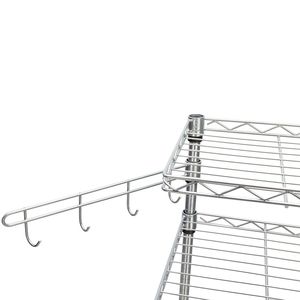 Carrello porta microonde a 4 ripiani per cucina, scaffale da lavoro per un'organizzazione efficiente - Product Image 4
