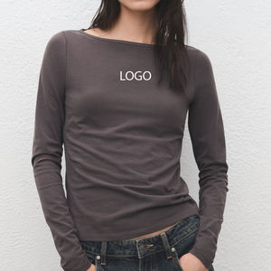 Haut de gamme tendance pour femme, design élégant, manches longues et col rond, coupe décontractée, mélange doux, vêtement d'extérieur 2026 - Product Image 1