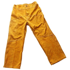 Customized Design Top Quality Best Quality <b>Split</b> Leather Welding <b>Trouser</b> for Safety Leather Industrial Safety Work Wears - Product Image 1