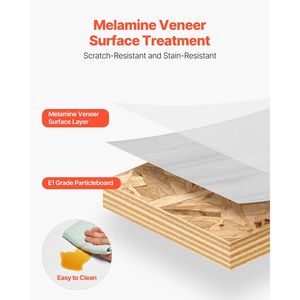 Mobile TV Moderno da Parete da 70 Pollici con Foro per Cavi e Vano Portaoggetti Integrato - Product Image 5