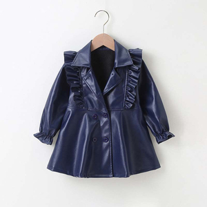 Veste coupe-vent en cuir PU rouge et noir pour bébé fille 2026 – Vêtements pour enfants, blousons pour filles, articles très demandés - Product Image 2