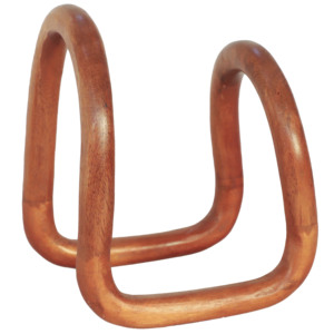 Natural Wooden U-Shape Bag Handles Decorative <b>Craft</b> Brown Hardwood Pair Premium Quality - Product Image 1