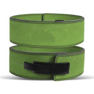 Cinturón de Levantamiento de Pesas Verde Oliva de Cuero Vacuno Ecológico y Duradero con Hebilla de Palanca para Soporte Lumbar en Entrenamiento, para Hombres y Mujeres, 10mm - Product Image 1