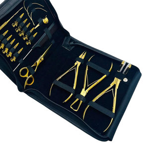 Kit d'outils universel pour extensions capillaires : Outil de retrait Microlink, ouvre-boucle, ciseaux, pinces multi-formes, perles en acier pour installation en salon - Product Image 2
