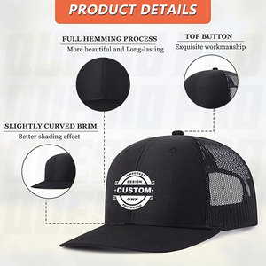 Gorras Personalizadas al por Mayor, Diseña Tu Propia Gorra Trucker con Logotipo y Texto, Gorra de Béisbol Personalizada para Hombre y Mujer, Malla Transpirable, Cierre a Presión, OEM, ODM - Product Image 2