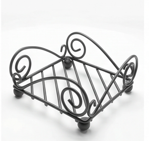 Porta Servilletas de Hierro Negro Hecho a Mano con Diseño Elegante, Perfecto para Utensilios de Cocina de Primera Calidad y Decoración de Mesa con Estilo - Product Image 1