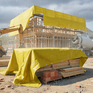 Lona de Grado Comercial para Construcción |   Cubierta de PE/PVC con Protección UV para Todo Clima, para Uso en Aplicaciones Industriales y de Construcción - Product Image 5