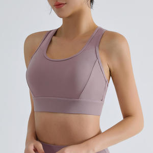 Women’s Racerback Sports <b>Bra</b> <b>Open</b> Back Design Adjustable Hook Closure Yoga Fitness Workout Crop Top Activewear - Product Image 4
