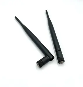 In Voorraad Externe Rubber 2.4Ghz 5.8Ghz Dual Band Communicatie Wifi Antenne Met S N Type Mannelijke Vrouwelijke Connector Voor Router