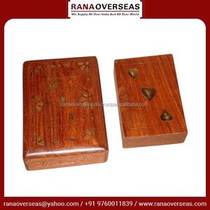 Organizador de joyas de madera hecho a mano elegante con detalles de latón Elección de regalo premium a un precio razonable de un proveedor de confianza - Product Image 6