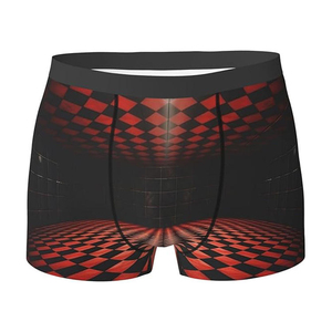 <b>Custom</b> Men's Luxury <b>Boxer</b> Briefs Polyester Comfortable Breathable Quick Dry Mid-Rise Underwear OEM Private Label Wholesale - Product Image 2