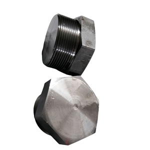 ปลั๊กหัวกลมเหล็กคาร์บอน ASTM B16.11 A105 ขนาด 1/4 นิ้ว NPT CL3000 ขึ้นรูปขัดเงา ป้องกันสนิม สำหรับข้อต่อท่อ - Product Image 1