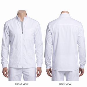 เสื้อแจ็คเก็ตมีฮู้ดผ้าฟลีซเนื้อนุ่มยืดหยุ่น 180 GSM ผลิตจากโพลีเอสเตอร์ผสมสแปนเด็กซ์ สำหรับทั้งชายและหญิง สีเขียวอมฟ้า แขนยาว กระดุมแบบฮอร์น กันน้ำ ระบายอากาศได้ดี รับสั่งทำตามแบบ - Product Image 4