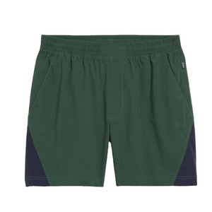 Pantalones Cortos Deportivos Verdes para Hombre, Transpirables, Cintura Elástica, Color Sólido, para Verano, con Bolsillos Laterales, Corte Regular, Material de Poliéster - Product Image 4