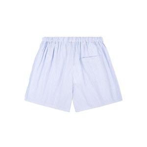 Shorts de sport pour femmes SRC personnalisés OEM, en coton popeline premium, rayés, style moto et motard, avec ceinture élastique - Product Image 4