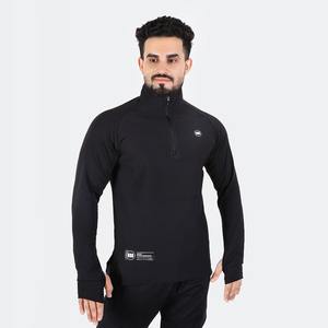 High <b>Tech</b> Fitted Half Zip Trainer Full Sleeves Moisture Wicking Quick Dry Athletic Gym Training Top - Product Image 4