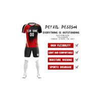 Maillots de football pour hommes adultes - Uniformes de football - Vente en gros - 100% polyester respirant léger de haute qualité - Personnalisé - Demi-manches - OEM