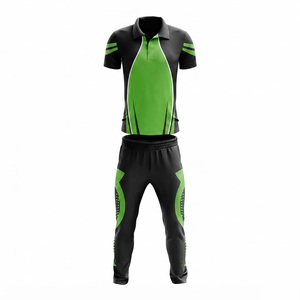 Gant de cricket personnalisé 100% polyester, polo à manches courtes grande taille, pantalon de jogging, ensemble d'équipe, vêtements de sport - Product Image 2