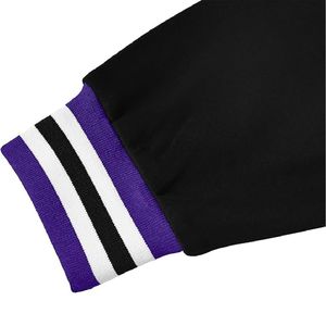 Chaqueta Varsity Premium para Hombre – Chaqueta Deportiva Auténtica con Mangas Negras en Contraste y Ribete a Rayas - Product Image 4