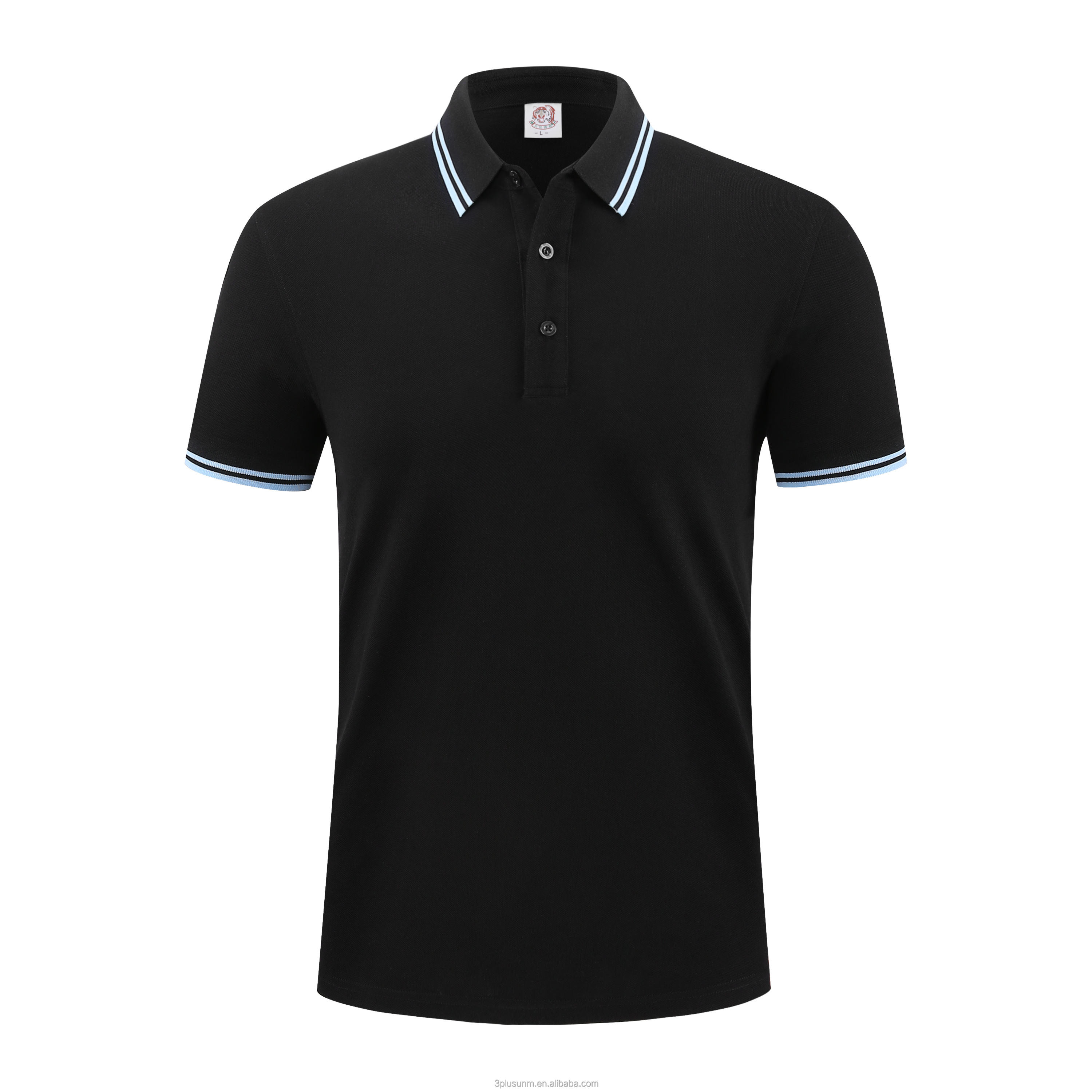 Black double light blue