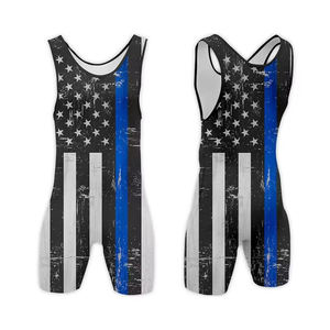 Último Diseño de Singlet de Lucha Libre para Hombre con Correa Ajustable - Alta Calidad, 100% Poliéster, Transpirable, Estampado, de Secado Rápido y Personalizable - Product Image 6