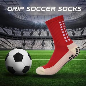 2 Set Anti-Slip <b>Grip</b> Soccer <b>Socks</b> with Shin Guard Sleeves, Sports Athletic <b>Socks</b> for Men Women - Product Image 6
