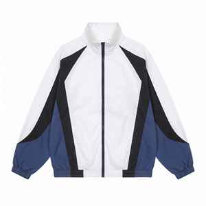 High Quality Lightweight Printed <b>Nylon</b> Reversible Tracksuit Set Men's Zip Jacket Windbreaker <b>Jogger</b> Custom Sportswear - Product Image 2