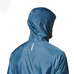 Mens <b>Vintage</b> Solid Waterproof <b>Windbreaker</b> Jacket Reversible Breathable Quick Dry Hooded Slim Zip up Outerwear for Running Travel - Product Image 5
