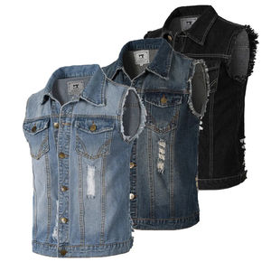 เสื้อกั๊กยีนส์ผู้ชายระบายอากาศได้ดี รุ่นใหม่ล่าสุด คุณภาพสูง 100% ราคาคุ้มค่า ดีไซน์ใหม่ล่าสุดจาก Haus Industries - Product Image 3