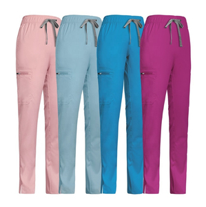 Pantalon médical unisexe élastique - Pantalon droit professionnel pour infirmières, dentistes et salons de beauté - Product Image 6