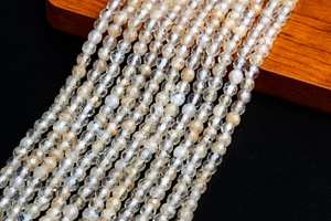 ลูกปัดควอตซ์สีทองนมเหลืองทรงกลมเจียระไนสำหรับทำเครื่องประดับ สร้อยข้อมือ สร้อยคอ งานฝีมือ DIY - Product Image 5