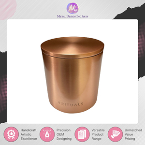 Última Llegada al Mercado, Superventas, Calidad Premium, Portavelas de Cobre Color Oro Rosa para Hacer Velas de Cera de Soja a Bajo Precio - Product Image 2