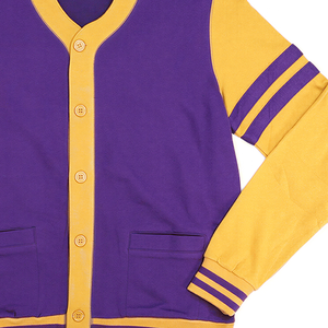 Nouvel Arrivage – Cardigan Homme ASB Violet – Vente en Gros – Col en V Personnalisé – Tricot Laine Acrylique Anti-rétrécissement Séchage Rapide – Broderie – Pull de Fraternité - Product Image 6