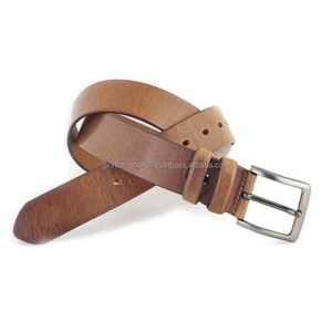 Ceinture décontractée en cuir marron Extra large pour hommes tailles personnalisées ceintures de mode pleine fleur faites à la main et accessoires pour unisexe - Product Image 5