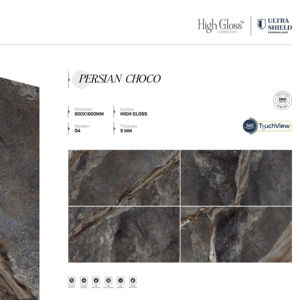 Carreaux de porcelaine haute brillance de qualité supérieure 800x1600 1200x1800 750x1500mm, conçus pour les intérieurs contemporains avec une réflexion lumineuse - Product Image 1