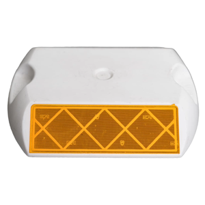 Glow Path - Clou de signalisation routière réfléchissant blanc effet œil de chat pour la visibilité des voies rapides et la sécurité routière - Product Image 1