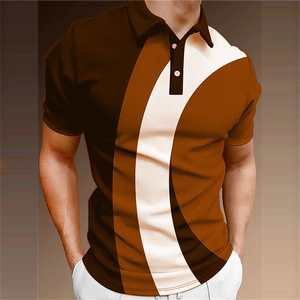 Nouveaux arrivages : polos sublimés pour hommes, t-shirts polo personnalisés avec logo, motif de qualité supérieure, polos décontractés sublimés pour hommes - Product Image 1