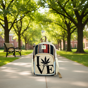 Hemp Cotton <b>Mini</b> Student <b>Backpack</b> Convenient and Eco-Friendly - Product Image 3